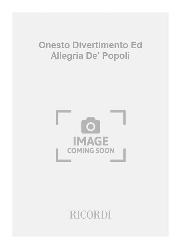 Onesto Divertimento Ed Allegria De' Popoli